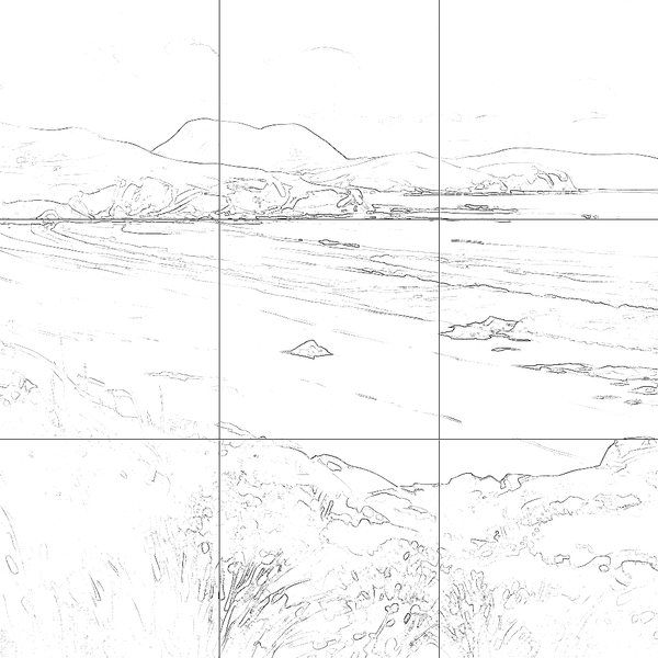 Sketch with grid