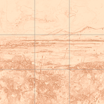 Sepia sketch with grid