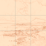 Sepia sketch with grid