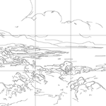 Line drawing with grid