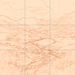 Sepia sketch with grid