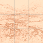 Sepia sketch with grid