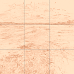 Sepia sketch with grid