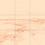 Sepia sketch with grid