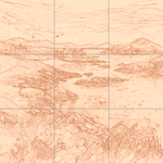 Sepia sketch with grid