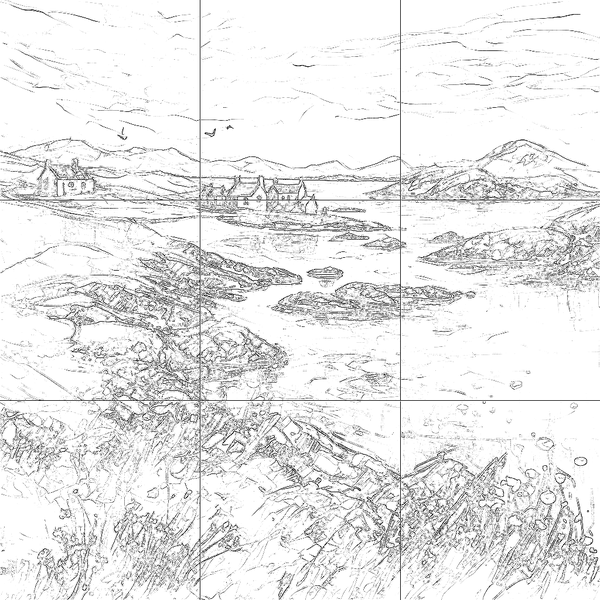 Sketch with grid