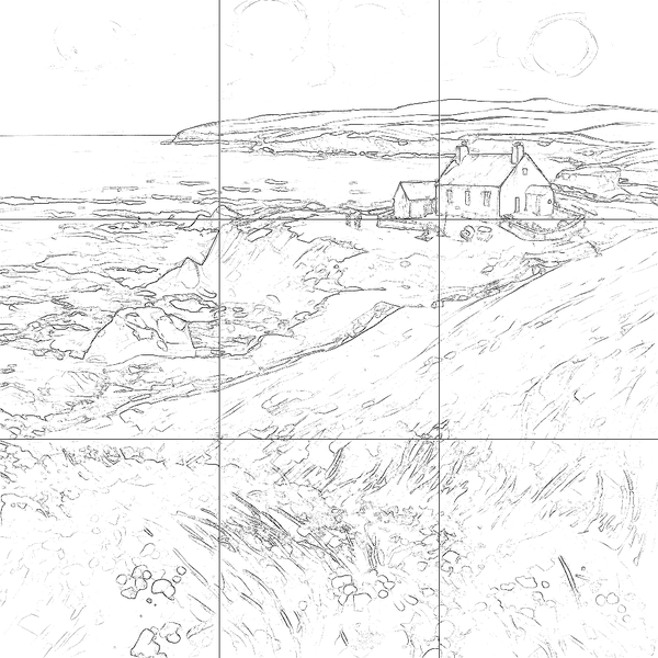 Sketch with grid