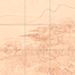 Sepia sketch with grid