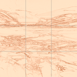 Sepia sketch with grid