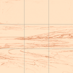 Sepia sketch with grid