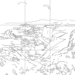 Line drawing with grid