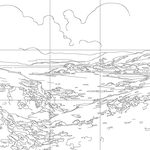 Line drawing with grid