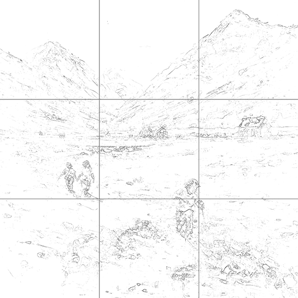 Sketch with grid