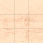 Sepia sketch with grid