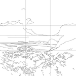 Line drawing with grid