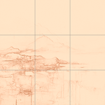 Sepia sketch with grid