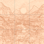 Sepia sketch with grid