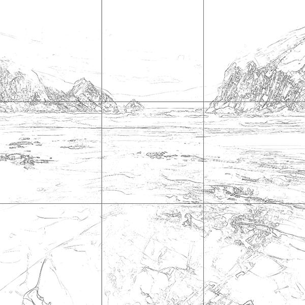 Sketch with grid