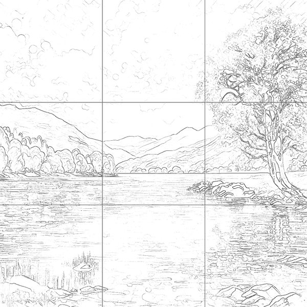 Sketch with grid