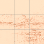 Sepia sketch with grid