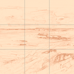 Sepia sketch with grid