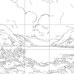 Line drawing with grid