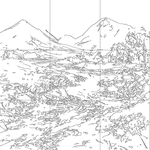 Line drawing with grid