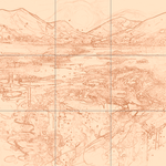 Sepia sketch with grid