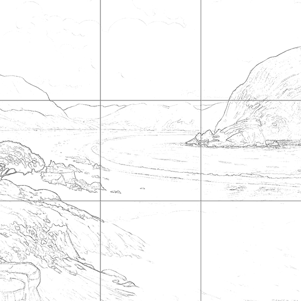 Sketch with grid