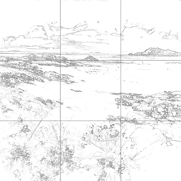 Sketch with grid