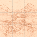 Sepia sketch with grid