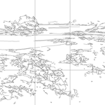 Line drawing with grid