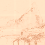 Sepia sketch with grid