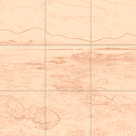 Sepia sketch with grid