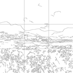 Line drawing with grid