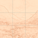 Sepia sketch with grid