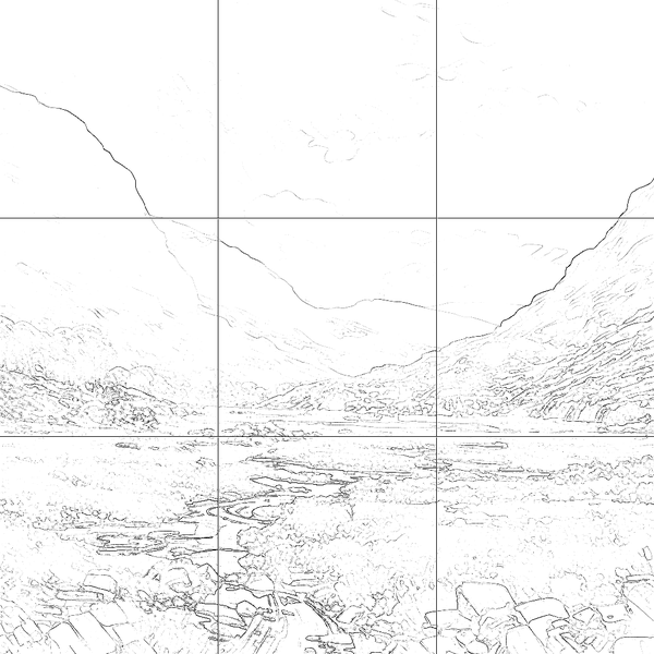 Sketch with grid