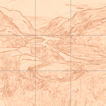 Sepia sketch with grid