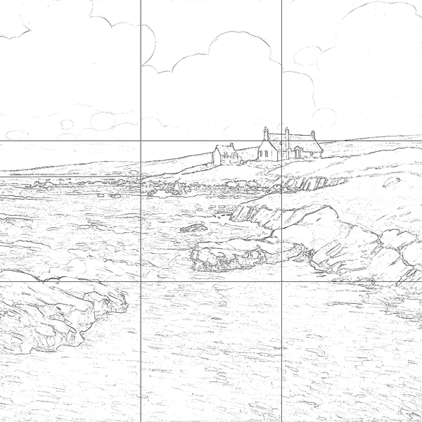 Sketch with grid