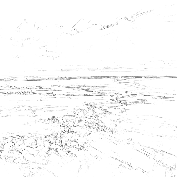 Sketch with grid