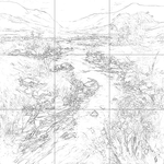 Sketch with grid