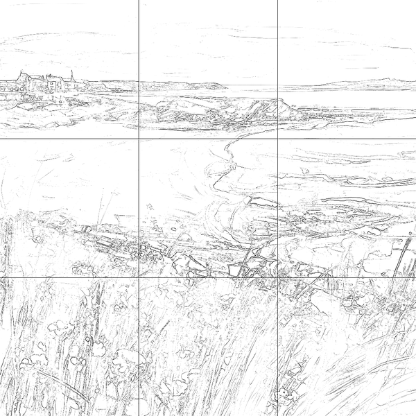 Sketch with grid