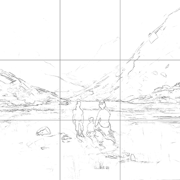 Sketch with grid