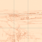 Sepia sketch with grid