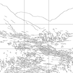 Line drawing with grid