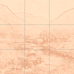 Sepia sketch with grid