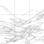 Line drawing with grid