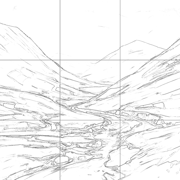 Sketch with grid