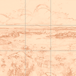 Sepia sketch with grid