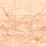 Sepia sketch with grid